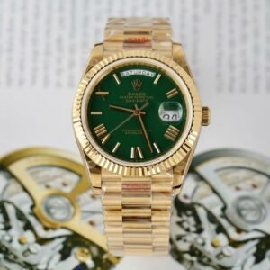 Startseite rolex day date 36mm – gold grün diamanten