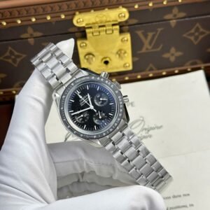 omega speedmaster 42mm edelstahl schwarz (kopie)